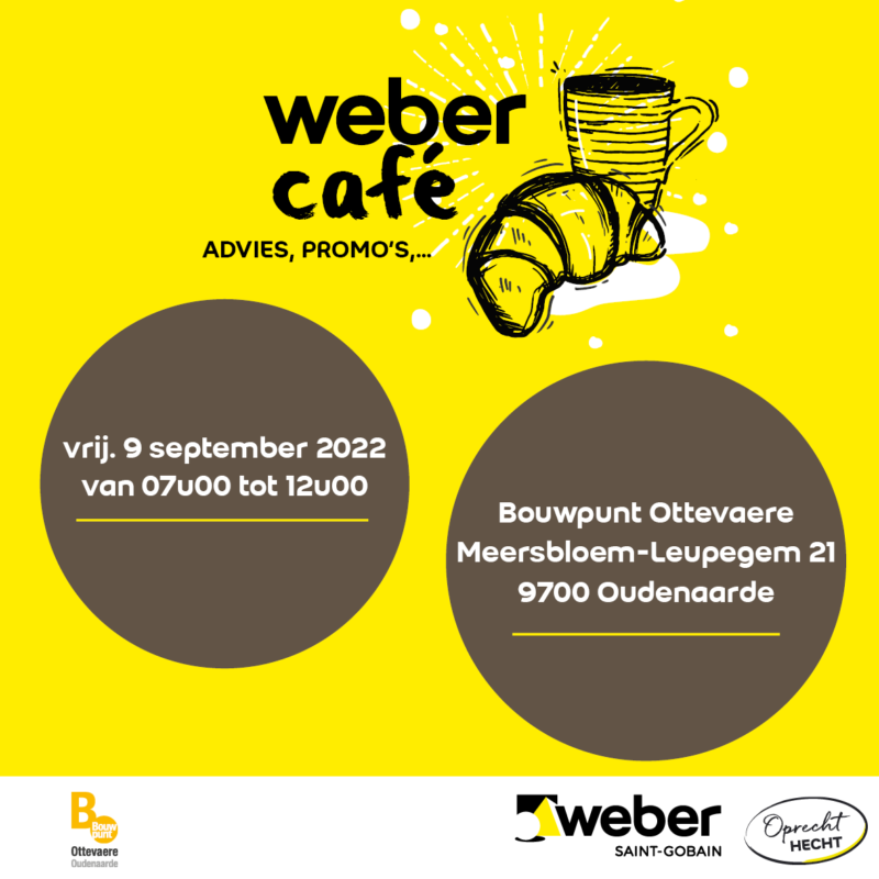 Weber café bij Bouwpunt Ottevaere op vrijdag 9/9