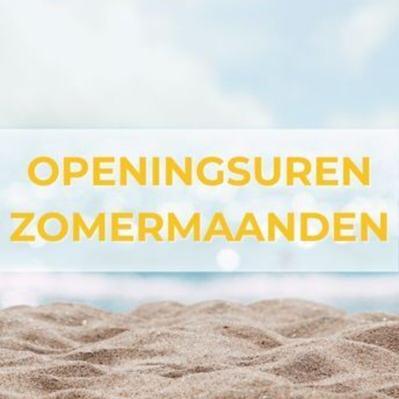 Openingsuren zomermaanden